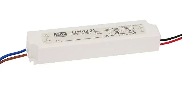 Драйвер 18 Вт 24V для светодиодной ленты Meanwell IP67 140x30x20 мм Varton LPH-18-24