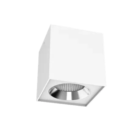Светильник LED "ВАРТОН" DL-02 Cube накладной 125*135 20W 4000K 35° DALI RAL9010 белый матовый Varton V1-R0-00360-20D01-2002040