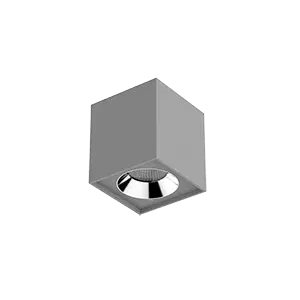 Светильник LED "ВАРТОН" DL-02 Cube накладной 100*110 12W 4000K 35° RAL7045 серый матовый Varton V1-R0-H0360-20000-2001240