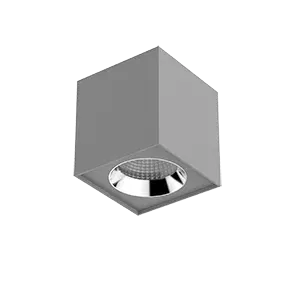 Светильник LED "ВАРТОН" DL-02 Cube накладной 125*135 20W 4000K 35° RAL7045 серый матовый Varton V1-R0-H0360-20000-2002040