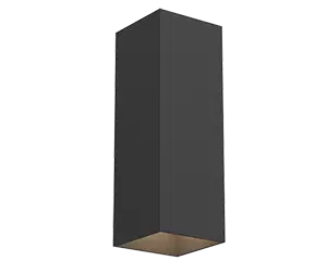 Светодиодный светильник"ВАРТОН" WL-Cube настенный10W 3000K 80х80х230 мм угол 60° IP54 RAL9005 черный матовый Varton V1-R5-90513-21000-5401030