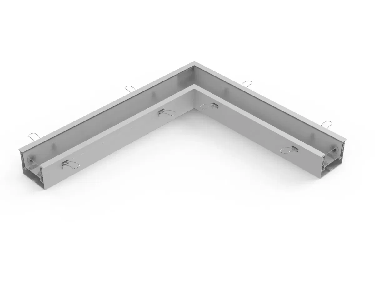 Соединитель L-образный с набором креплений для светильников серии G-Лайн 610*690*80 18Вт 4000К белый Varton V4-R0-00-0010.GL0-0002