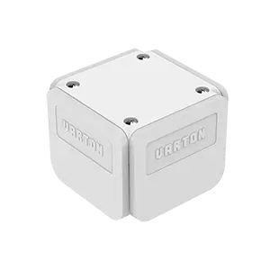 Комплект для L-соединения Mercury Mall (куб, 2 крышки) серый Varton V4-R0-00.0030.MM0-0001